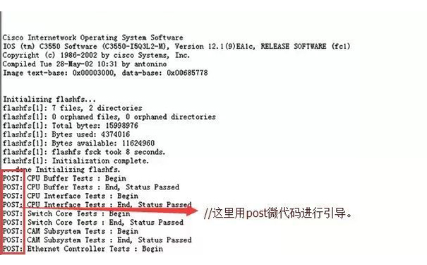 思科交换机微代码引导